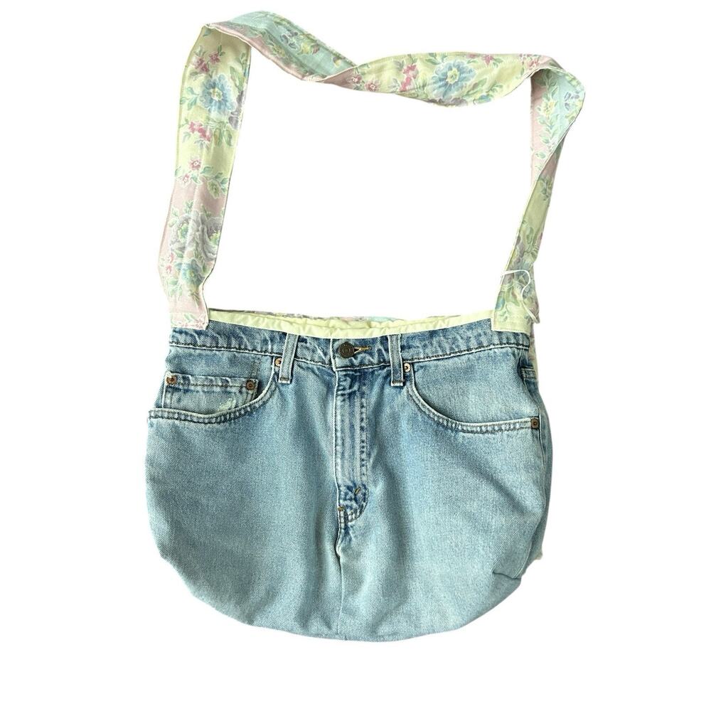 Levi’s Upcycled Shoulder Bag Handbag Handmade Boho Festival Quirky‎ Unique